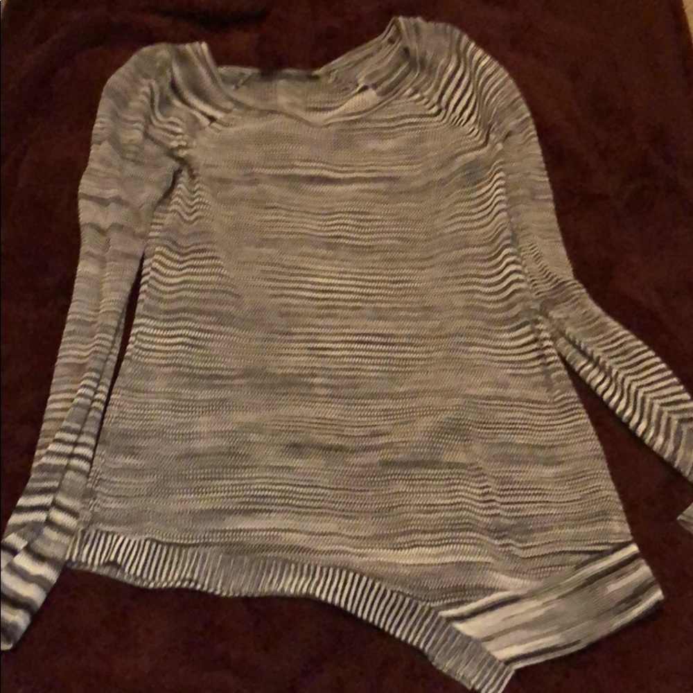 Black and white blouse